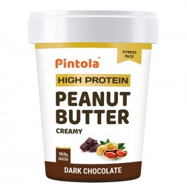 Pintola High Protein Peanut Butter Creamy Dark Chocolate  Jar  510 grams